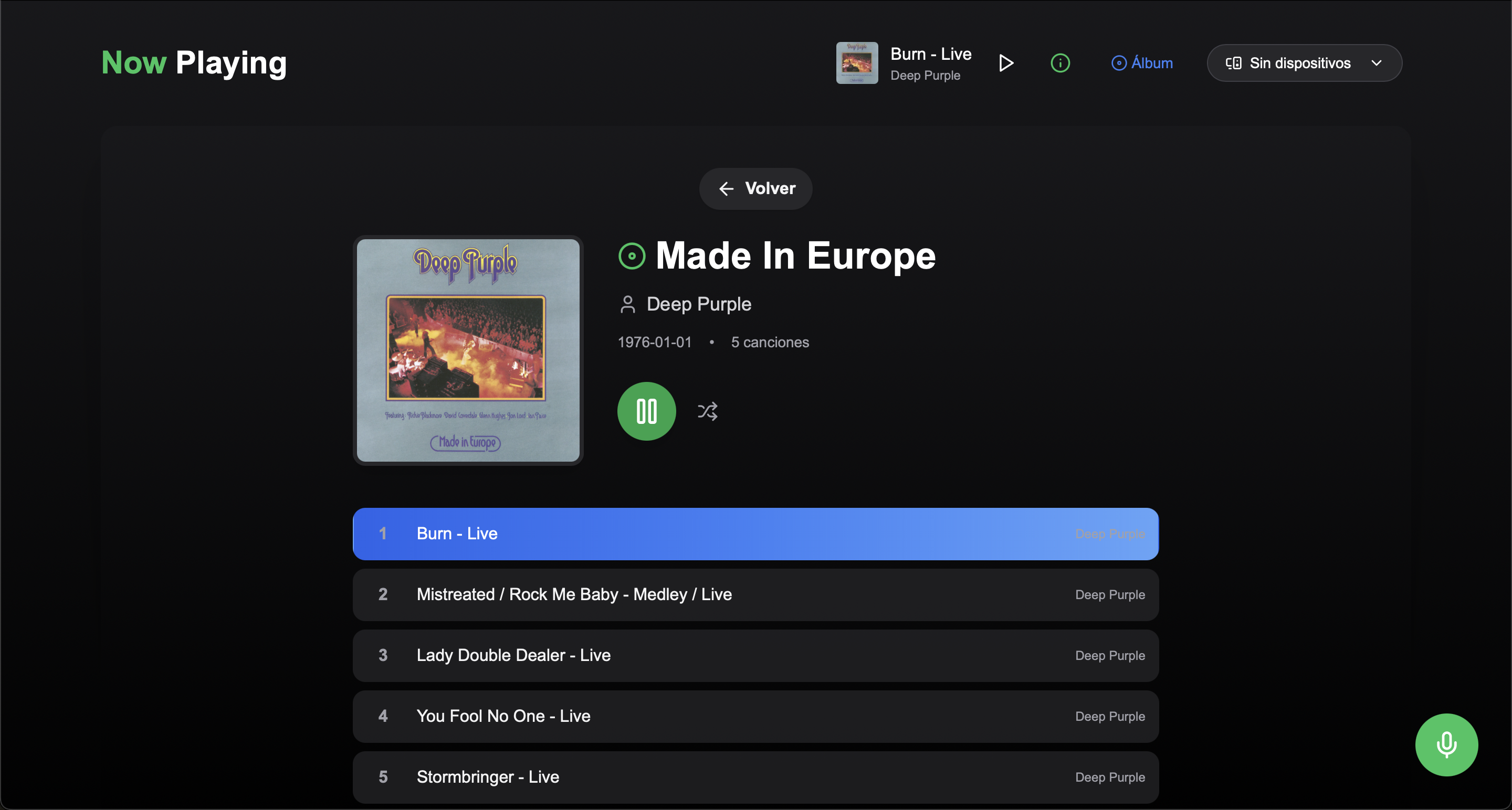 Captura de NowPlaying