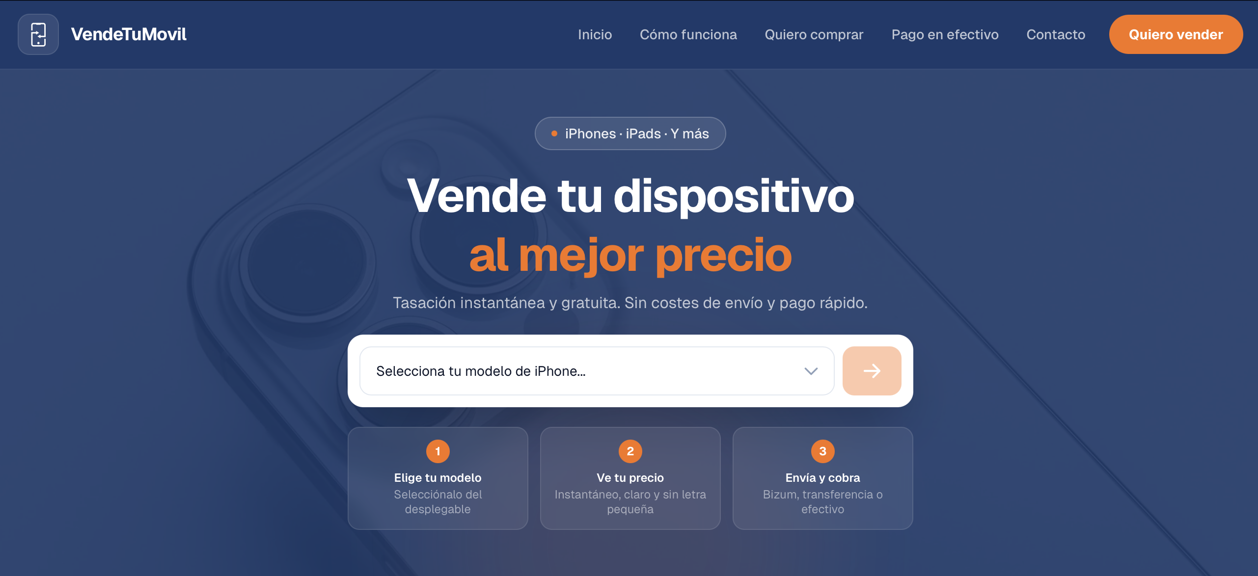 Captura de VendeTuMovil.es